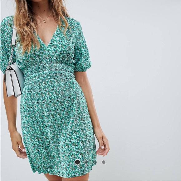 asos plisse dress
